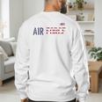 US Flag Proud Air Force Dad Men's Sweatshirt Back Print