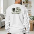 Vintage Proud Army Dad Camo American Flag Veteran Men's Sweatshirt Back Print