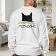 Women's Meowjong Cat Mahjong Chinese Game Cat Mom Dad Men's Sweatshirt Back Print