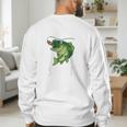 Youth Boy My Lucky Fishing-Shirt Bass Fish Dad Men's Sweatshirt Back Print