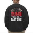 1 Year Old Racing Car Fast One Birthday 1st Family Dad Men's Sweatshirt Back Print