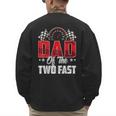 2 Year Old Racing Car Two Fast Birthday 2nd Family Dad Men's Sweatshirt Back Print