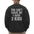 3 Kids Mom Of Three Dad Of 3 Children Parents Men's Sweatshirt Back Print