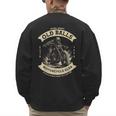 50th Birthday Vintage Motorcycle For Biker Dad Men's Sweatshirt Back Print