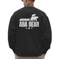 Aba Bear For Jewish Dad With Four Kids On Father's Day Men's Sweatshirt Back Print