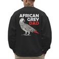 African Grey Parrot Dad Congo Bird Father Men's Sweatshirt Back Print