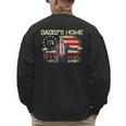 American Flag Trump 2024 Daddy's Home We The People Men's Sweatshirt Back Print