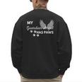 My Angel Has Paws Shirt Pet Memorial Cat Dog Dad Mom Men Women Girls Kids Men's Sweatshirt Back Print