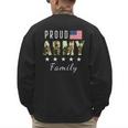 Army Graduation Proud Military Family Mom Dad Brother Sister Men's Sweatshirt Back Print
