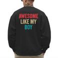 Awesome Like My Boy Mom Dad Men's Sweatshirt Back Print