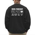 Baby Coming Soon 2026 Forecast Baby Shower New Dad Mom Men's Sweatshirt Back Print