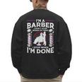 Barber s For Men Dad Hairstyling Humor Quote Small Men's Sweatshirt Back Print