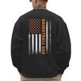 Basketball Dad USA US Flag Basketball Men Men's Sweatshirt Back Print