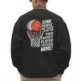 Basketball Mom Or Dad Basketball Parent Men's Sweatshirt Back Print