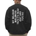 Belgian Malinois Mom Dad Dog Lover Women Men Kids Men's Sweatshirt Back Print Belgian Malinois Mom Dad Dog Lover Women Men Kids Men's Sweatshirt Back Print
