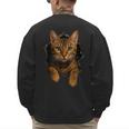 Bengal Cat Lover Animal Pet Bengal Cat Owner Mom Cat Dad Cat Men Women Kids Men's Sweatshirt Back Print
