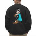 Bernedoodle I Love Dad Tattoo Apparel Dog Dad Dads Men's Sweatshirt Back Print