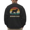 Berner Dad For Men Bernese Mountain Dog Vintage Dad Men's Sweatshirt Back Print