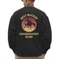 Best Buckin' Granddaddy Western Rodeo Cowboy Bucking Horse Men's Sweatshirt Back Print