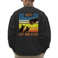 Best Cat Dad Ever Fist Bump For Fur Daddies Men Women Girls Kids Men's Sweatshirt Back Print