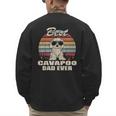 Best Cavapoo Dad Ever Vintage Retro Dog Dad Men's Sweatshirt Back Print