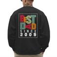 Best Dad Since 2009 Fathers Day Retro Vintage Men's Sweatshirt Back Print