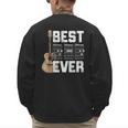 Best Dad Ever Guitarist Father D-A-D Chord Guitar Men's Sweatshirt Back Print