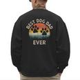 Best Dog Dad Ever Vintage Father's Day Dog Lover Men's Sweatshirt Back Print