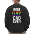 Best Gay Dad Ever LGBTQ Men's Sweatshirt Back Print