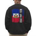 Best Haitian Dad Ever Haiti Daddy Father's Day Men's Sweatshirt Back Print