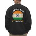 Best Indian Dad Ever Father's Day India Flag Pride Men's Sweatshirt Back Print