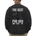 Best Pug Dad Ever Fathers Day Cute Daddy Dad Pug Men's Sweatshirt Back Print