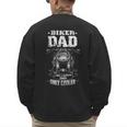 Biker Dad Like a Normal Dad Only Cooler Motorcyclist Men's Sweatshirt Back Print