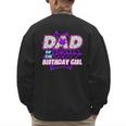 Birthday Girl Dad Of The Birthday Girl Spider Birthday Party Men's Sweatshirt Back Print