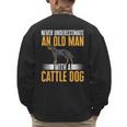 Blue Heeler Dad Australian Cattle Dog Men Men's Sweatshirt Back Print