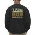 Bob Name Vintage Bob Father's Day Dad Bob Men's Sweatshirt Back Print