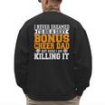 Bonus Cheer Dad Cheer Step Dad Men's Sweatshirt Back Print