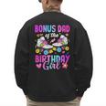 Bonus Dad Of The Birthday Girl Rolling Skate Bday Family Men's Sweatshirt Back Print