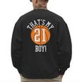 My Boy 21 Basketball Number 21 Jersey Basketball Mom Dad Men's Sweatshirt Back Print My Boy 21 Basketball Number 21 Jersey Basketball Mom Dad Men's Sweatshirt Back Print