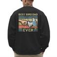 Budgie Dad Bird Lover Father Animal Enthusiast Bird Guy Men's Sweatshirt Back Print
