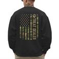 Camo Cat Treat Dealer American Flag US Cat Dad 4th Of July For Men Women Men's Sweatshirt Back Print Camo Cat Treat Dealer American Flag US Cat Dad 4th Of July For Men Women Men's Sweatshirt Back Print