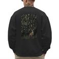 Camo Deer American Flag Graphic Hunting Men Dad Boys Men's Sweatshirt Back Print