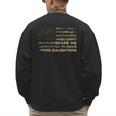 You Can’t Scare Me I Have Two Daughters Fathers Day Dad Men's Sweatshirt Back Print