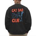 Cat Dad Club Life Is Better With Cats Cat Dad Retro Men's Sweatshirt Back Print