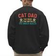 Cat Dad The Man The Myth Cat Lover Kitten Owner Kitty Men's Sweatshirt Back Print