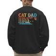 Cat Dad The Man The Myth Snack Dealer Fathers Day Men's Sweatshirt Back Print