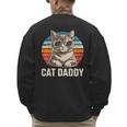 Cat Daddy Shirt Men Cat Lover Dad Fathers Day Men's Sweatshirt Back Print