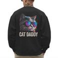 Cat Daddy Shirt Cat Sunglasses Cool Cat Dad Men Father Men's Sweatshirt Back Print