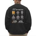 Cat Geometry Math Cat For Cat Dad Cat Mom Kids Men's Sweatshirt Back Print