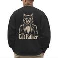 Cat Lover The CatFather Cat Dad Men's Sweatshirt Back Print